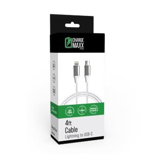 Image of Charge MAXX PLUS Charging Cable 4 ft USB-C to Lightning
